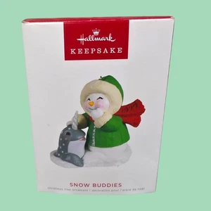 Hallmark Keepsake 2022 Snow Buddies #25 decorazione albero di Natale - Foto 1 di 4