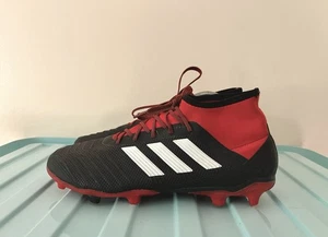 Adidas Predator 18.2 FG Control Skin BLK Size UK 8 - Picture 1 of 9