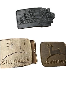 VTG JOHN DEERE 1982 BELT BUCKLE LOT - Picture 1 of 7