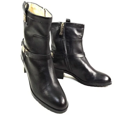 BOTÍN DE INVIERNO BALDININI 🇮🇹 MUJER NEGRO CUERO SUAVE CONFORT Foto 1 de 4