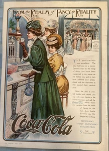 Coca Cola 1907 -Revista de teatro - Una Coca-Cola en el teatro. 11X14- ¡¡Hermoso!!! - Imagen 1 de 10