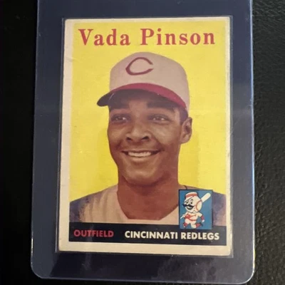 1958 Topps #420 Vada Pinson Cincinnati Redlegs en muy buen estado/excelente calidad DKL Foto 1 de 4