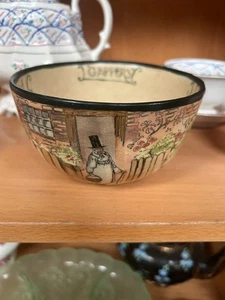Vintage Rare Royal Doulton Dickens ware 'Gaffers' Large Bowl Moke Signed - Picture 1 of 6