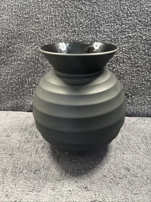 Wedgwood Black Jasper Ware / Basalt by  Nick Munro Vase 22cm H - image 1 of 4