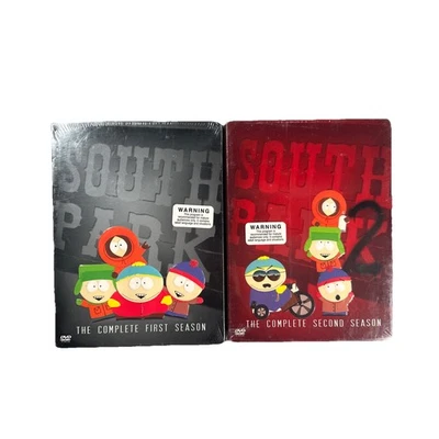 South Park Seasons 1 & 2 Brand New Sealed DVD Sets Complete Vintage Cartoons - Image 1 of 4