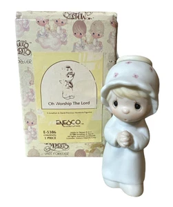 Figurine ange Precious Moments ENESCO "Oh adore le Seigneur" 1984 #E-5386 très bon état - Photo 1 sur 6