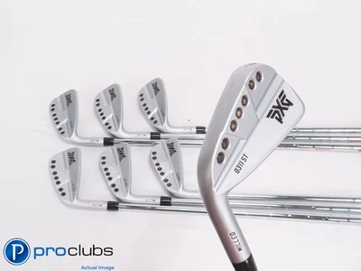 Nice Left Handed PXG 0311ST Milled 4-PW IRON SET - Modus Stiff Flex +1/2" 459242 - Image 1 of 4