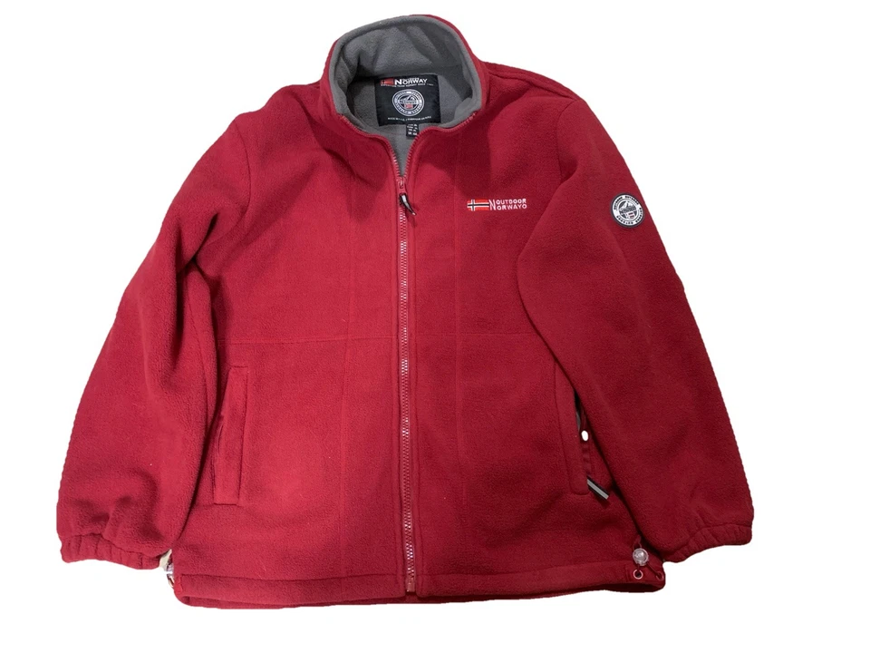 Jaqueta de lã ao ar livre Noruega vermelha GG - Imagem 1 de 4