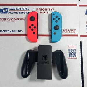 OEM Nintendo Switch Rot/Blau Joy-Con Set Controller & Grip -SAME DAY- GARANTIE - Bild 1 von 5