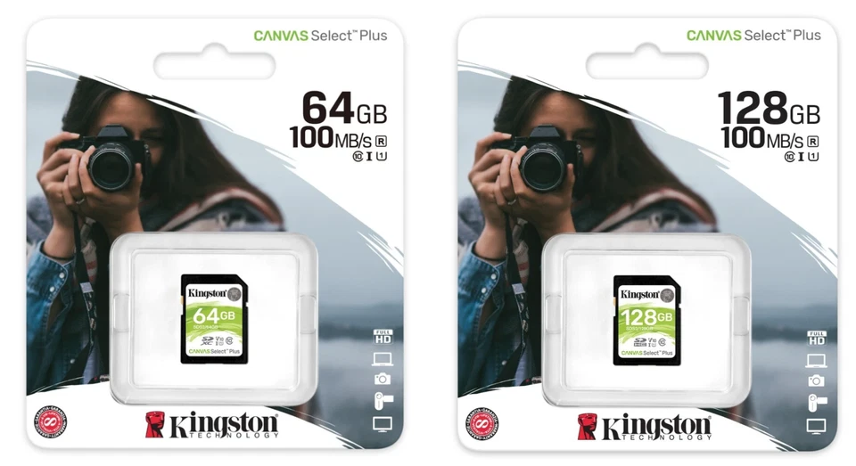 Kingston Canvas Select Plus SDXC Speicherkarte (SDS2) – 64GB / 128GB - Bild 1 von 1