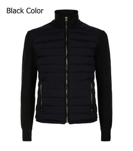 SPECTRE James Bond knitted sleeve bomber jacket Daniel Craig Bomber Jacket Black