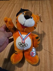 * Joyful Hodori Tae Sung Südkorea Seoul 1983 Olympia Tiger Maskottchen 9" Vintage - Bild 1 von 15
