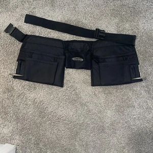Mcguire Nicholas Work Wear Tuff Wear Black Tool Belt Pouch Black! Very Good Cond - Picture 1 of 9