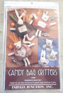 DE COLECCIÓN (1997) Nuevo Patrón de Costura Unión Indygo "BOLSA DE CARAMELO CRIATURAS" #IJ498 - Imagen 1 de 3