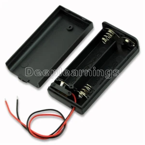 2 AA 2A Battery Holder Box Case with ON/OFF Switch and Cover for 2AA battery - Picture 1 of 4