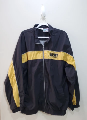 Army Black Knights Jacket Mens Large Full Zip Football NCAA Vintage Windbreaker Cover