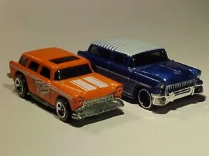 LOT 1955 Chevrolet Nomad Hot Wheels Red Line & Unbranded 1/64 Diecast Mint Loose - Picture 1 of 7