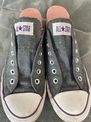 CONVERSE Unisex  135117F Gray Purple Trim Casual Shoes Sneakers Sz: US M 7 W 9 - Image 1 of 4