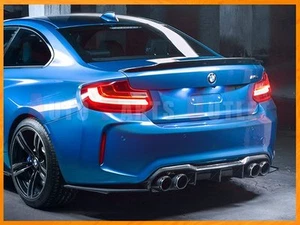 E Style Carbon Fiber Rear Bumper Diffuser Lip For 2016-2017 BMW F87 M2 Only - Picture 1 of 4