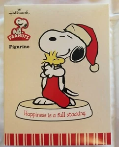 Hallmark Peanuts Figurine - Happiness Is A Full Stocking - Picture 1 of 4