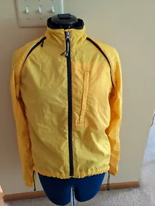 Novara Cycling Jacket Windbreaker Convertible Sleeves Women's Small Yellow - Picture 1 of 5