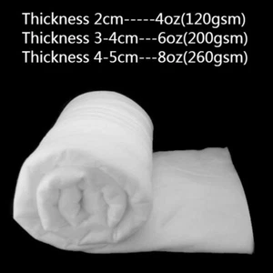 Polyester Wadding 4oz 6oz 8oz for Quilting Craft Padding Upholstery Batting Home - Picture 1 of 13