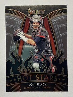 2020 Panini Select #HS1 Hot Stars Tom Brady Tampa Bay Buccaneers - Image 1 of 2