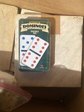 DOUBLE SIX COLOR DOT COLLECTORS DOMINOES BY CARDINAL. NEW IN SEALED PACKAGE.