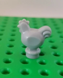 LEGO Chicken Farm Animal Blue Gray Statue Award Trophy Minifigure Pet Bird - Picture 1 of 1