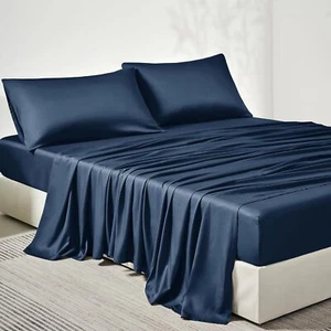 New-King Sheet Set, Luxury Rayon Derived from Bamboo, Cooling Bed Shee - Picture 1 of 6