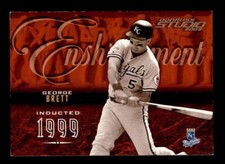 GEORGE BRETT 2003 DONRUSS STUDIO #E-7 ENSHRINEMENT ROYALS INSERT #196/750 BD7373