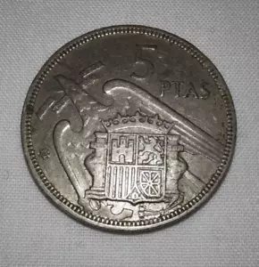 More details for 1957 5 ptas spanish coin