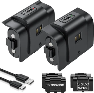 Rechargeable Controller Battery Pack for Xbox,2x4800mWh(2000mAh) Batteries Pack  - Picture 1 of 11