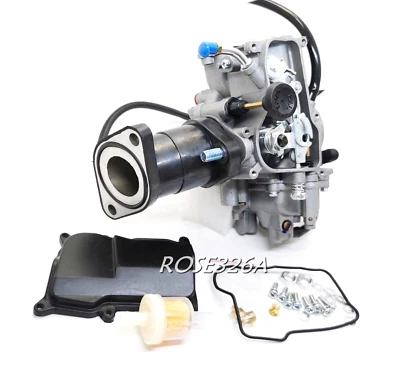 Bota de admisión de carburador y junta para Yamaha Big Bear 350 YFM350U Kodiak YFM400FW Foto 1 de 4