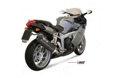 Tubo De Escape Silenciador MIVV Oval Carbono Bmw K 1200 R S Gt 2005 > 2008 - Imagen 1 de 3