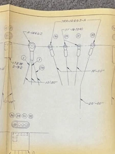 Ford Motor Co 1965 diagrama de cableado carrocería XF-168050 24x36" - Imagen 1 de 5