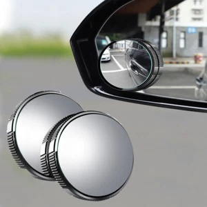 2pcs Large Adjustable Blind Spot Mirror Car Wide Angle Add On for Driver Side - Bild 1 von 12