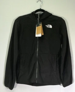 The North Face Kids' Size XL (14/16) Black Glacier Full Zip Hooded Jacket NWT - Picture 1 of 7