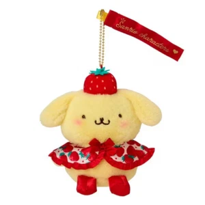 Sanrio Peluche Muñeca Llavero Pom Pom Purin ICHIGO SHINBUN 50 Aniversario NUEVO - Imagen 1 de 2