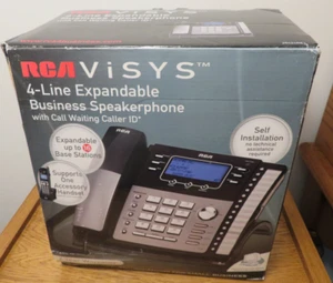 RCA Visys 25424RE1 4 Line Business Expandable Speakerphone Caller ID Waiting - Picture 1 of 7