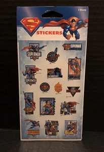 Superman Stickers - 2 Sheets - DC Comics - Monogram - New - Picture 1 of 6