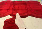 ROMANY GYPSY WASHABLES SETS OF 4 MATS RED MATS-RUGS SHAPED NON SLIP NEW CARPETS
