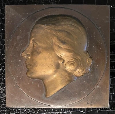 2 placas de pared art deco desnuda frankart dama relieve raras 1920’s 1930’s ORIGINAL Foto 1 de 4