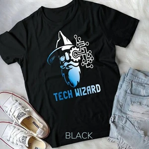 Tech Wizard I.T. Camiseta unisex Computer Whiz Techie Geek - Imagen 1 de 11