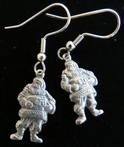 Santa Claus Earrings OMS Christmas St Nick Holiday - Picture 1 of 1