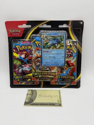 Pokemon TCG Mega Evolution Base Set Paquete de 3 Blister | Golduck |NUEVO SELLADO Foto 1 de 2