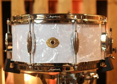 Tambor redoblante Slingerland 6,5x14 Radio King Artist blanco marino perla Foto 1 de 4