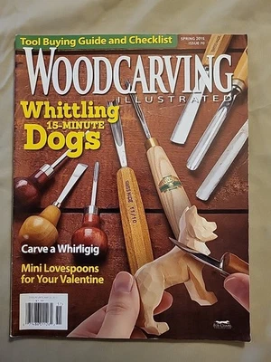 Wood Carving Illustrated Magazine 2015 Issue No 70 Projects Animal Dogs Cupcakes - Image 1 of 4