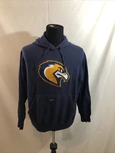 Nike Team Marquette University Golden Eagles Navy Hoodie - Men’s L, Chest 25” - Picture 1 of 4