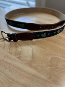 Cintura Preston taglia 38 (vita taglia 36) trifogli IRISH giorno di San Patrizio made USA - Foto 1 di 8